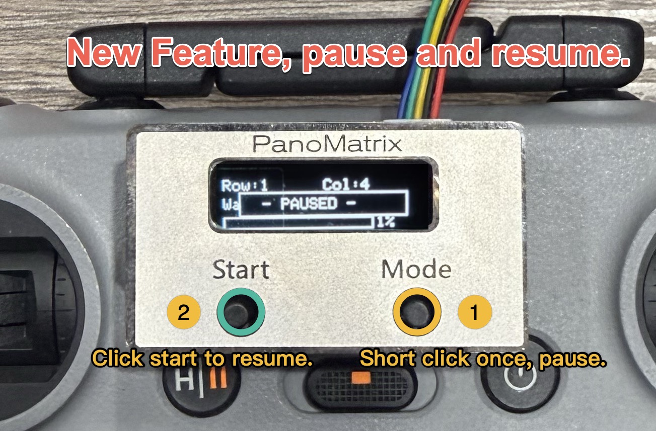 Pause and resume